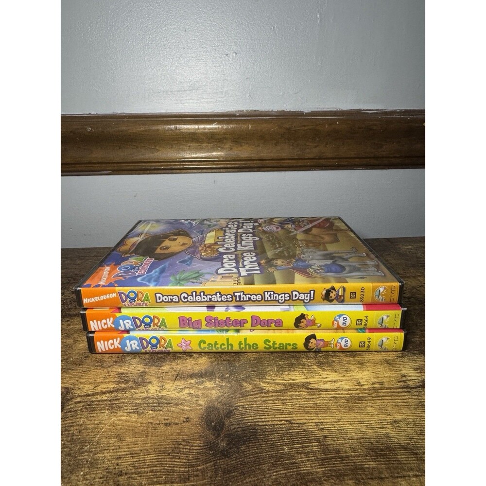 3 Dora The Explorer DVDs - Nickelodeon - Sealed Three Kings, Big Sister, Stars
